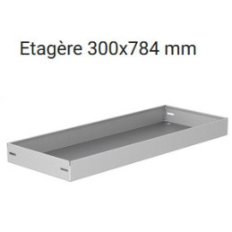 Rangement métallique 1107x300x1000 - Position droite