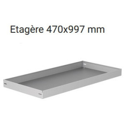 Rangement métallique 894x300x890 - Position droite