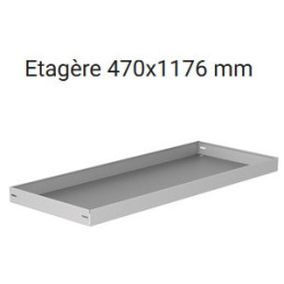 Rangement métallique 2501x300x1220 - Position droite