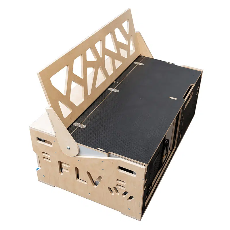 Arrimage sangle et pieds rotulés Hive Box Travel