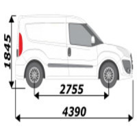 Kits amovibles pour utilitaire Fiat Doblo L1H1