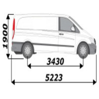 Kits amovibles pour utilitaire Mercedes Vito L3H1