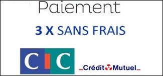 Paiement 3 fois sans frais