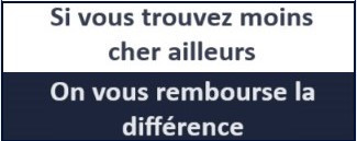 Remboursement de la différence